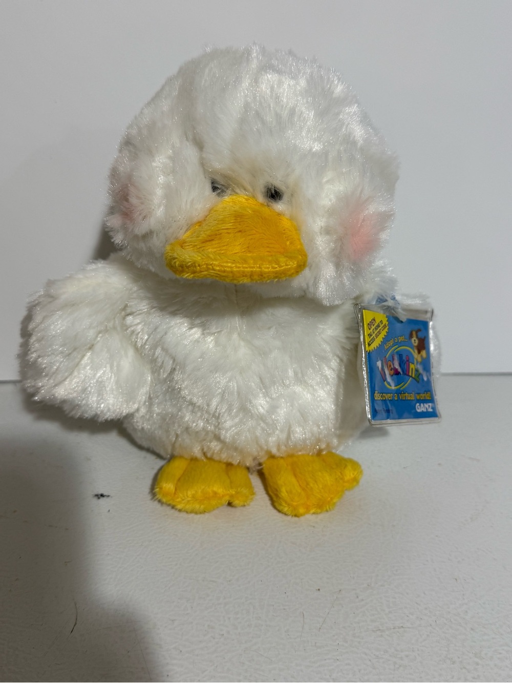GANZ Webkinz White Plush Duck with Yellow Beak and Feet with sealed NEW Tag! - Picture 2 of 8